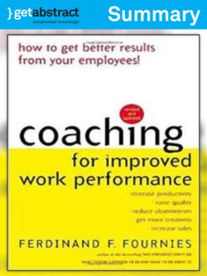 cover image of Coaching for Improved Work Performance (Summary)